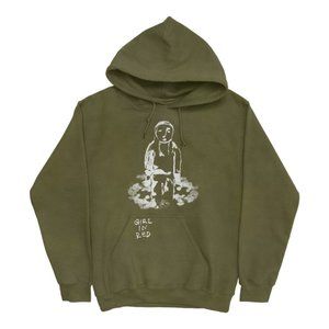 Girl in Red Green Puddle Hoodie - Brand new in package - Size M